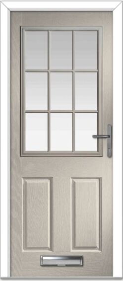 Cream Lyntham Grid Composite Door