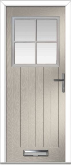 Cream Merion 4 Grid Farmhouse Composite Door