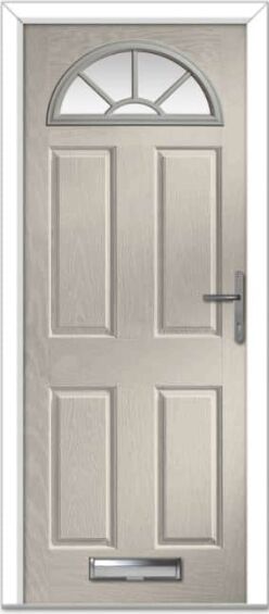 Cream Portrush Sunburst Composite Door