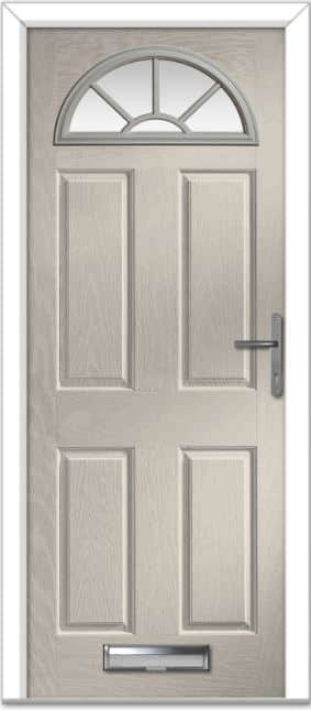 Cream Portrush Sunburst Composite Door