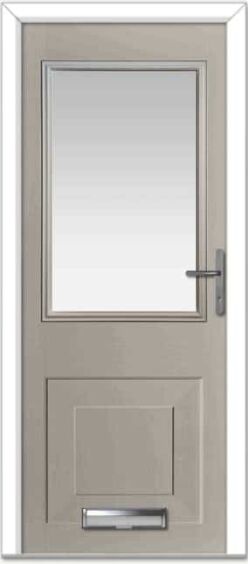 Cream Tatton 4 Grid Lite Composite Door