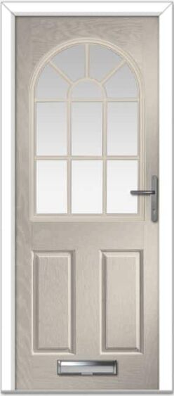 Cream Turnberry Grid Composite Door