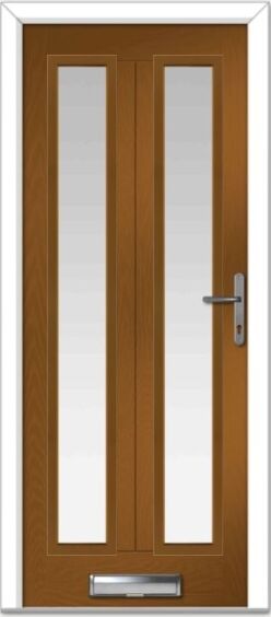 Golden Oak Augusta Long 2 Farmhouse Composite Door