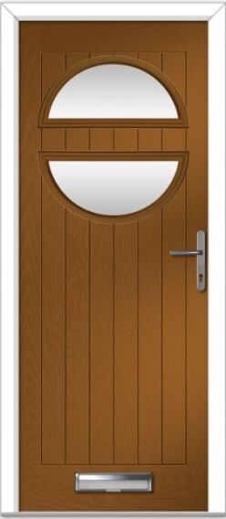Golden Oak Chantilly Farmhouse Composite Door