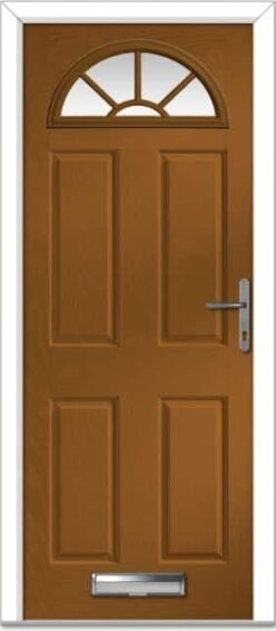 Golden Oak Portrush Sunburst Composite Door