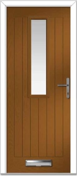 Golden Oak Saunton Farmhouse Composite Door