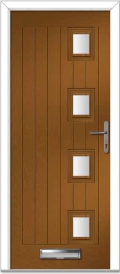 Golden Oak Seminole 4 Right Farmhouse Composite Door Order