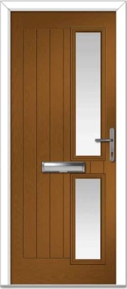 Golden Oak Valderrama Right Farmhouse Composite Door