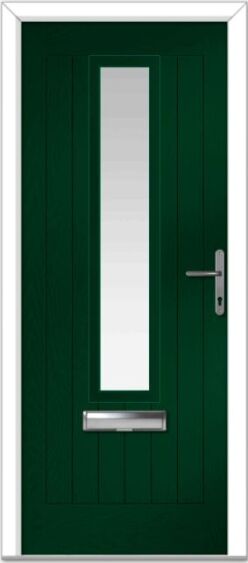 Green Augusta Right Farmhouse Composite Door