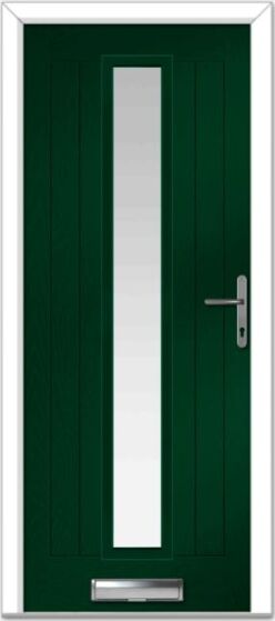 Green Augusta Long Centre Farmhouse Composite Door