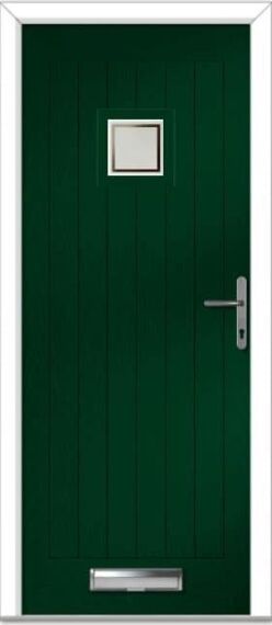 Green Pavero Square Farmhouse Composite Door