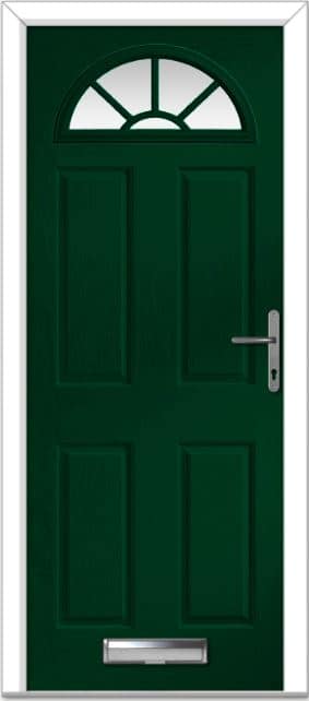 Green Portrush Sunburst Composite Door