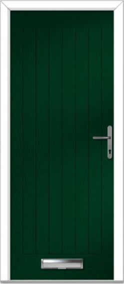 Green Farmhouse Solid Composite Door