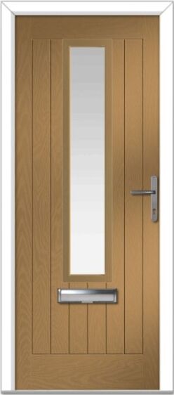 Irish Oak Augusta Centre Farmhouse Composite Door