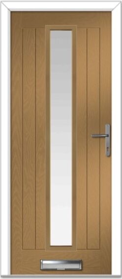 Irish Oak Augusta Long Centre Farmhouse Composite Door