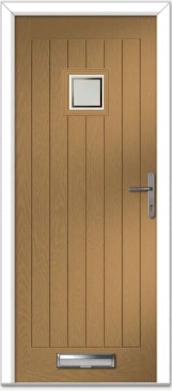 Irish Oak Pavero Square Farmhouse Composite Door