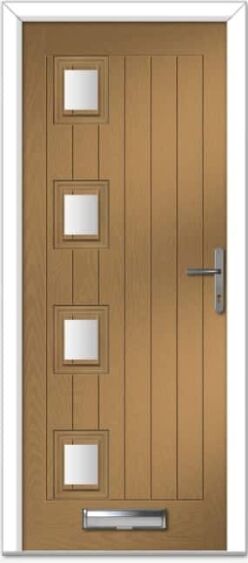 Irish Oak Seminole 4 Left Farmhouse Composite Door