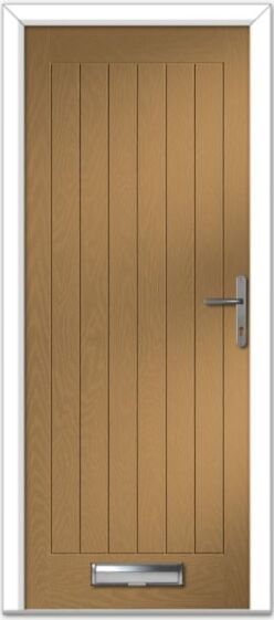 Irish Oak Farmhouse Solid Composite Door