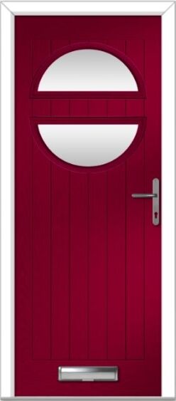 Red Chantilly Farmhouse Composite Door