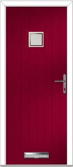 Red Pavero Square Farmhouse Composite Door