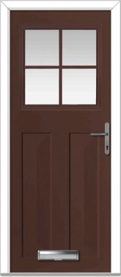 Rosewood Eaton Grid Composite Door