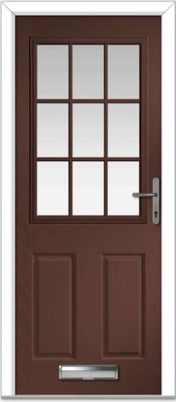 Rosewood Lyntham Grid Composite Door