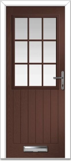 Rosewood Lyntham Grid Farmhouse Composite Door