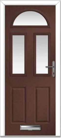 Rosewood Riviera Sunburst Composite Door