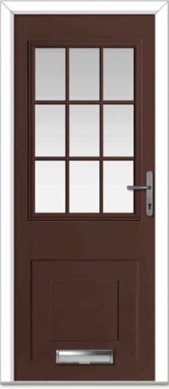 Rosewood Tatton Grid Composite Door