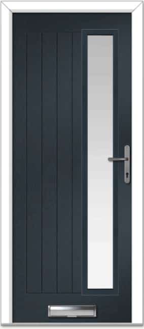 Anthracite Grey Augusta Long Right Farmhouse Composite Door 1 Anthracite Grey Augusta Long Right Farmhouse Composite Door