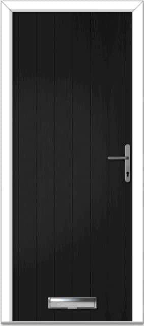 Black Cottage Solid Composite Door 1 Black Cottage Solid Composite Door