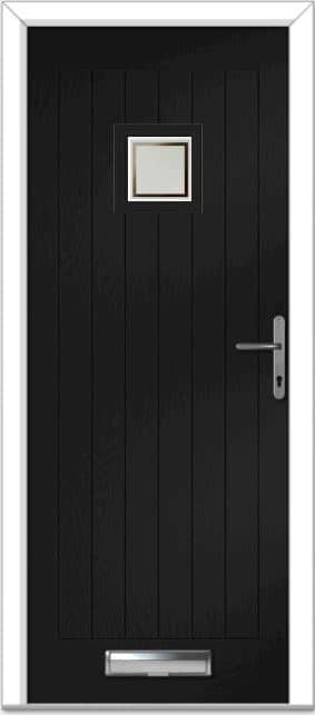 Black Pavero Square Farmhouse Composite Door 1 Black Pavero Square Farmhouse Composite Door
