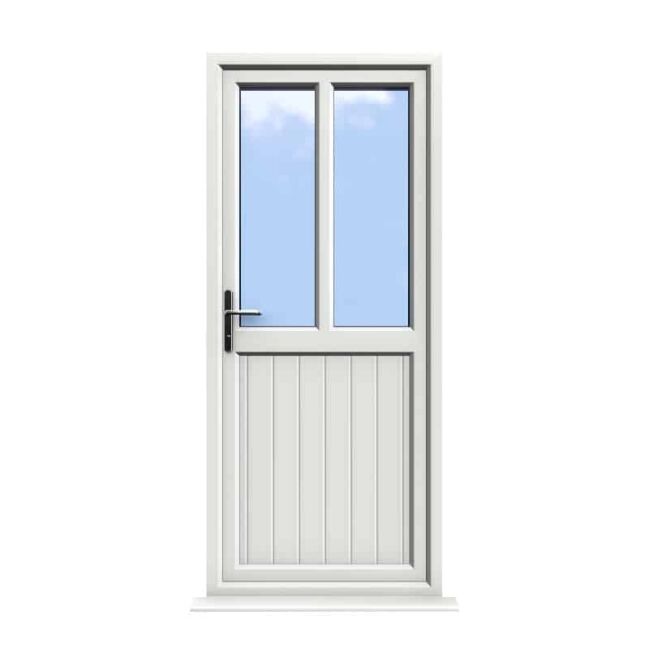 Newport - White uPVC Door Shiplaped Supply Only 1 Newport - White uPVC Door Shiplaped Supply Only
