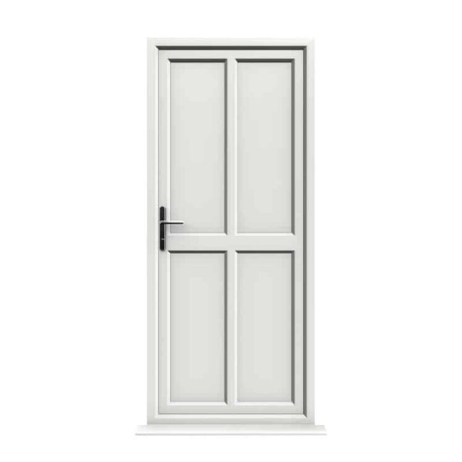 Peterborough - White Panel uPVC Door Supply Only 1 Peterborough - White Panel uPVC Door Supply Only
