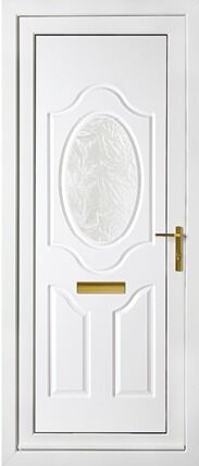 Althorpe One Inverted Patterned External uPVC Door
