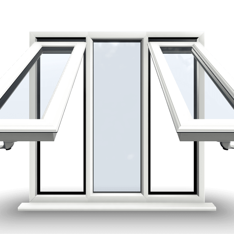 3 Section Left Top Hung, Fixed, Right Top Hung Window 1 3 Section Left Top Hung, Fixed, Right Top Hung Window