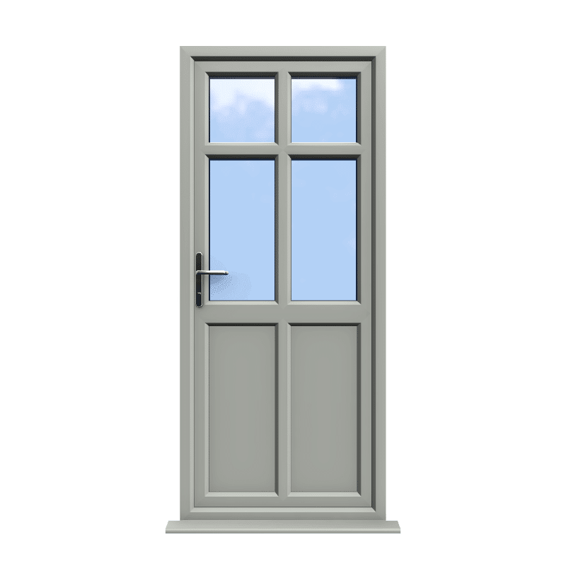 Bristol - Agate Grey Double Glazed uPVC Door Supply Only 1 Bristol - Agate Grey Double Glazed uPVC Door Supply Only
