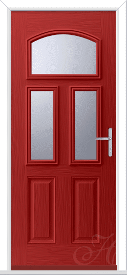 Red Alpine 3 GRP Composite Door 1 Red Alpine 3 GRP Composite Door
