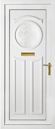Blenheim One Patterned Panel External uPVC Door 1 Blenheim One Patterned Panel External uPVC Door