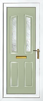 Kensington Two Inverted Patterned Panel External uPVC Door 1 Kensington Two Inverted Patterned Panel External uPVC Door