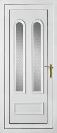 Madrid Two Harmony Selena White Panel uPVC Door 1 Madrid Two Harmony Selena White Panel uPVC Door