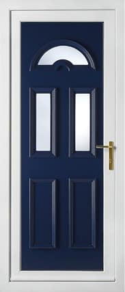 Sandringham Three Blue Panel uPVC Door 1 Sandringham Three Blue Panel uPVC Door