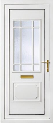 Seville One Patterned Panel uPVC Door 1 Seville One Patterned Panel uPVC Door