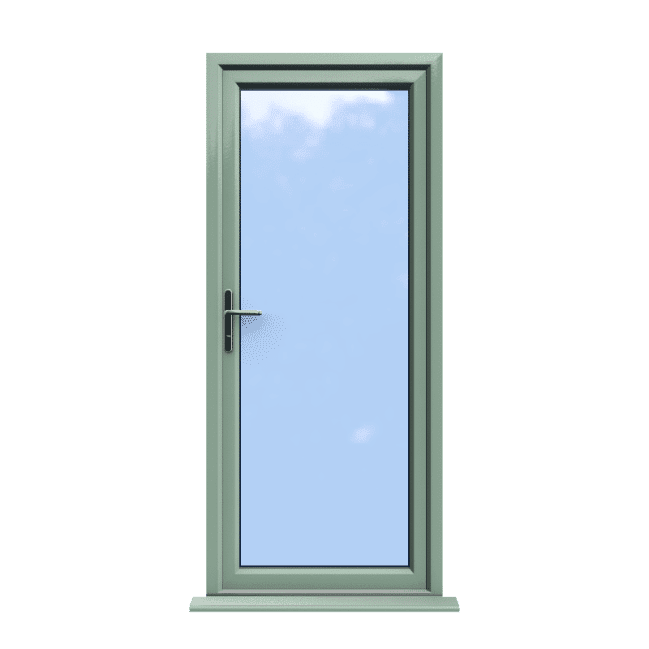 Norwich - Chartwell Green Fully Glazed uPVC Door Supply Only 1 Norwich - Chartwell Green Fully Glazed uPVC Door Supply Only