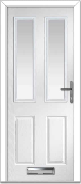 White Carnoustie Composite Door 1 White Carnoustie Composite Door