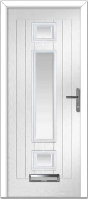 White Vilamoura Farmhouse Composite Door