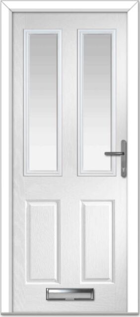 White Carnoustie Composite Door