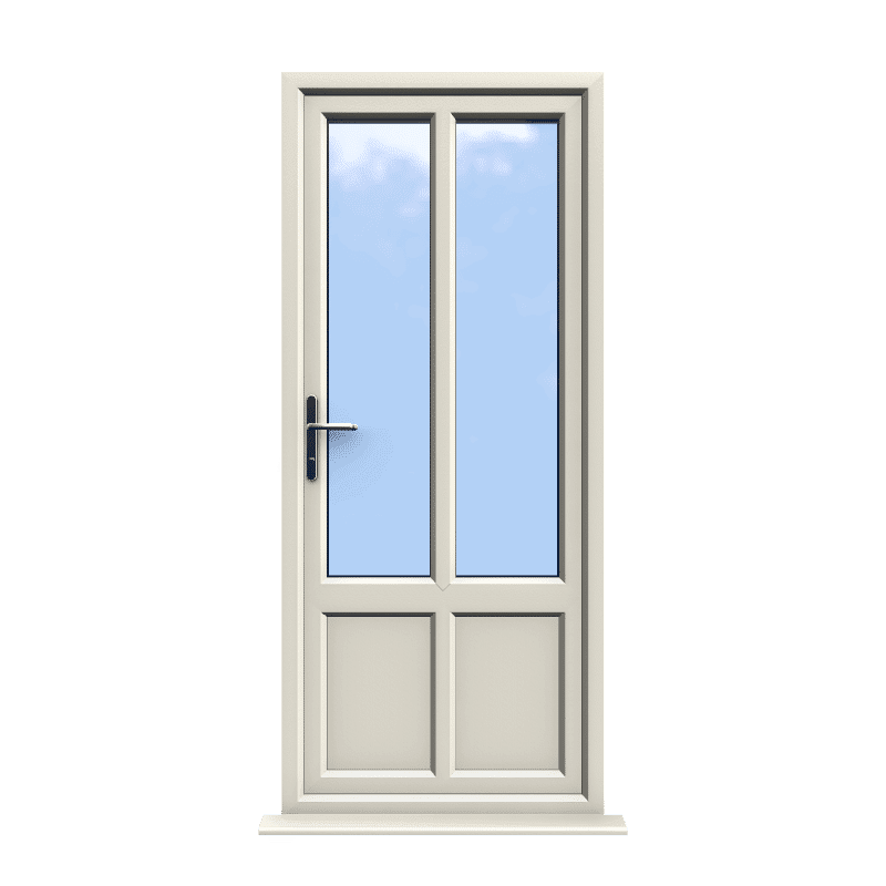 Bradford - Cream Double Glazed uPVC Door Supply Only 1 Bradford - Cream Double Glazed uPVC Door Supply Only