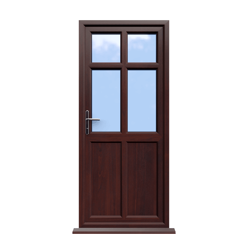 Bristol - Rosewood Double Glazed uPVC Door Supply Only 1 Bristol - Rosewood Double Glazed uPVC Door Supply Only