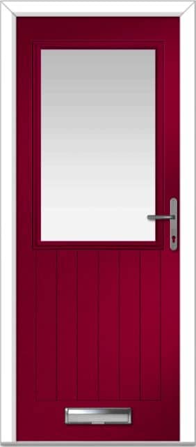Red Lyntham Farmhouse Composite Door 1 Red Lyntham Farmhouse Composite Door